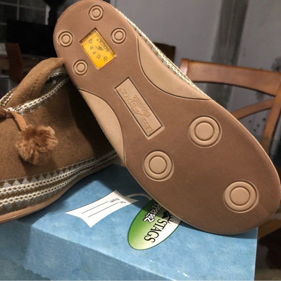 NWT- Deer Stags Slippers Slipperooz 9M Brown - Picture 6 of 13